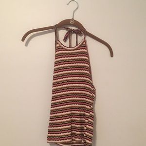 american eagle multicolored halter top